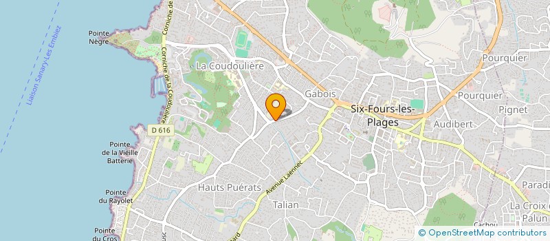 localisation de l'entreprise MONSIEUR JULIEN KRUG à SIX-FOURS-LES-PLAGES