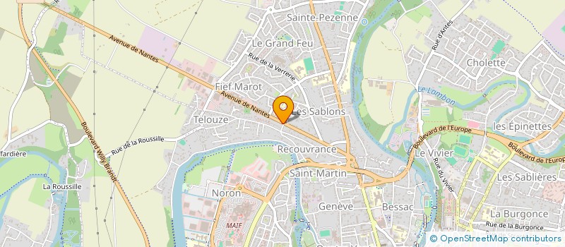 localisation de l'entreprise MONSIEUR JULIEN L E CREFF à NIORT