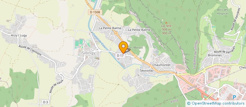 localisation de l'entreprise MONSIEUR JULIEN L EPINGLE  SILLINGY