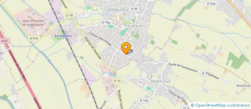 localisation de l'entreprise MONSIEUR JULIEN LABADIE  ESCALQUENS