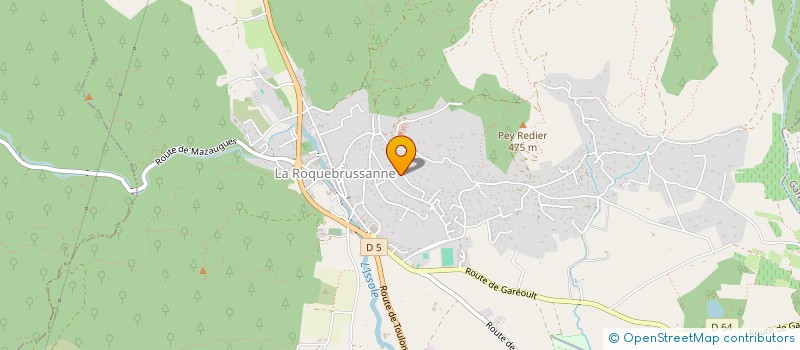 localisation de l'entreprise MONSIEUR JULIEN LABALETTE  LA ROQUEBRUSSANNE
