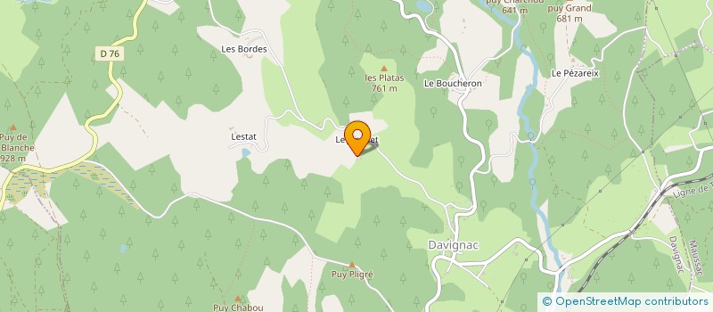 localisation de l'entreprise MONSIEUR JULIEN LABAT  DAVIGNAC