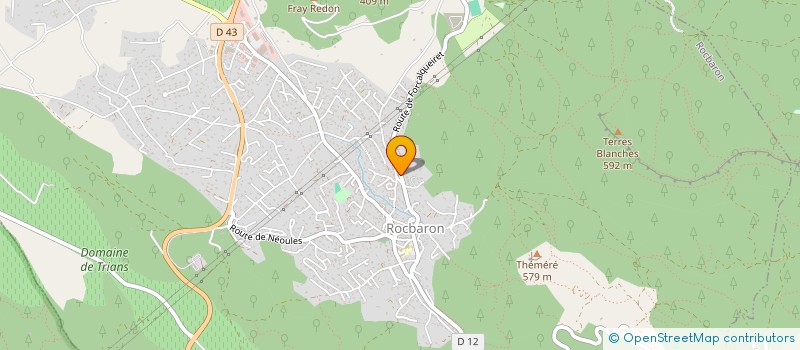 localisation de l'entreprise MONSIEUR JULIEN LABONDE  ROCBARON