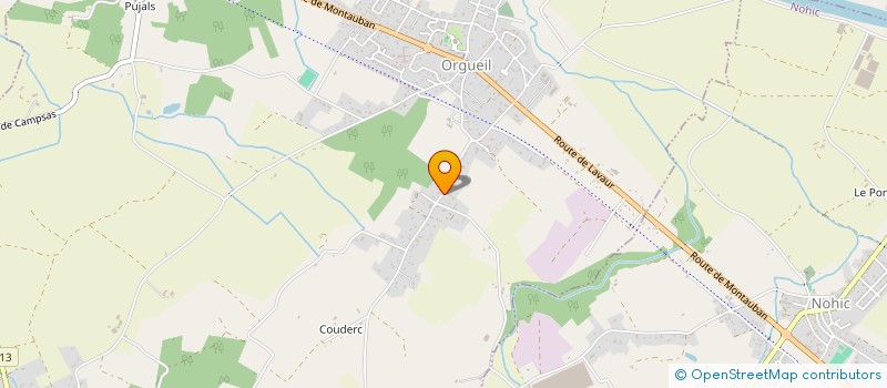 localisation de l'entreprise MONSIEUR JULIEN LABROUE  ORGUEIL