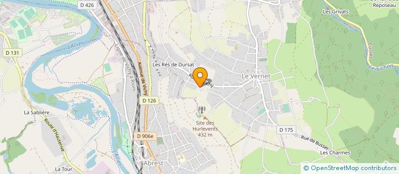 localisation de l'entreprise MONSIEUR JULIEN LACHAUSSEE à LE VERNET