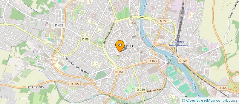 localisation de l'entreprise MONSIEUR JULIEN LACOMBE à AUXERRE