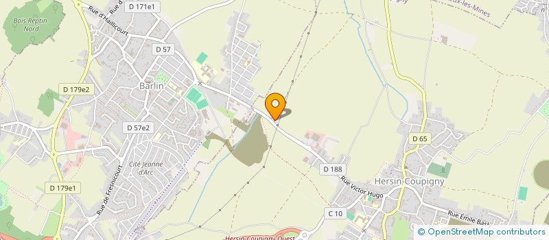 localisation de l'entreprise MONSIEUR JULIEN LACROIX  HERSIN-COUPIGNY