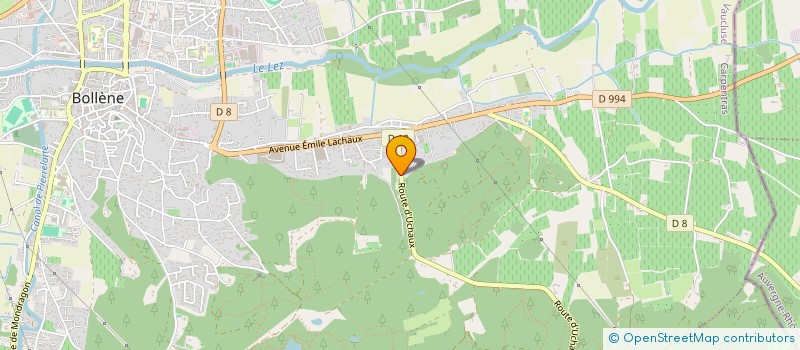 localisation de l'entreprise MONSIEUR JULIEN LADET  BOLLENE