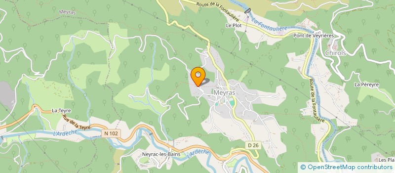 localisation de l'entreprise MONSIEUR JULIEN LADET à LALEVADE D'ARDECHE