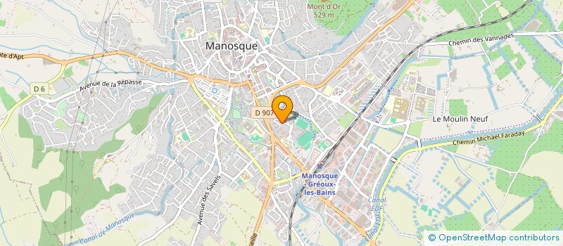 localisation de l'entreprise MONSIEUR JULIEN LAFOY à MANOSQUE