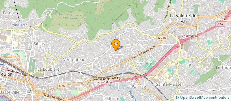 localisation de l'entreprise MONSIEUR JULIEN LAGRENEE  TOULON