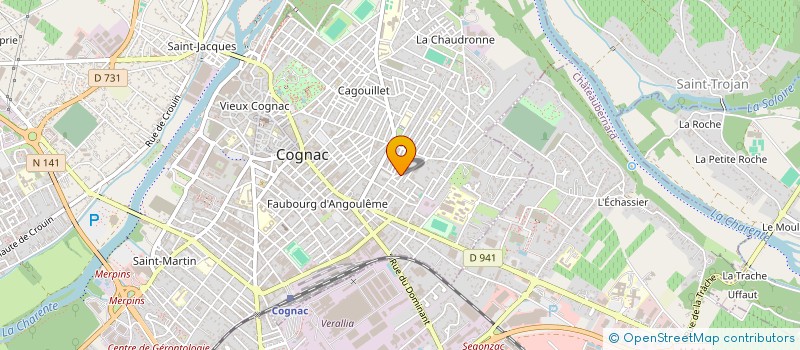localisation de l'entreprise MONSIEUR JULIEN LAHOUN à COGNAC