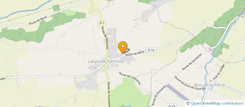 localisation de l'entreprise MONSIEUR JULIEN LAJAUNIE  LABASTIDE-CLERMONT