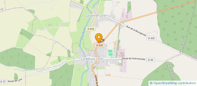 localisation de l'entreprise MONSIEUR JULIEN LALANNE  LA VIEILLE-LYRE