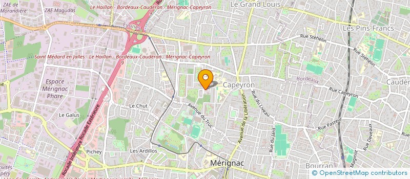 localisation de l'entreprise MONSIEUR JULIEN LAMARQUE à MERIGNAC
