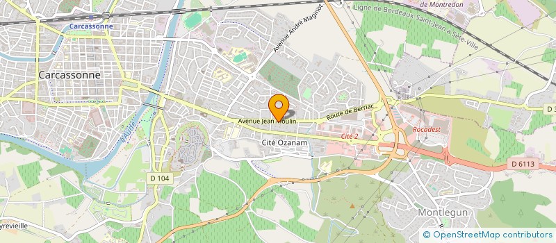 localisation de l'entreprise MONSIEUR JULIEN LAMARQUE  CARCASSONNE