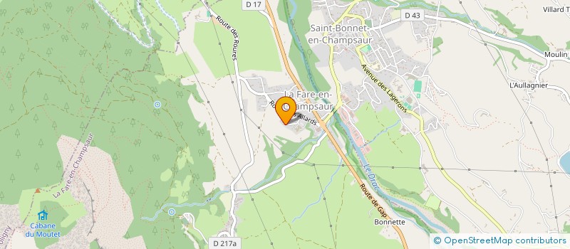 localisation de l'entreprise MONSIEUR JULIEN LAMBERT  LA FARE-EN-CHAMPSAUR