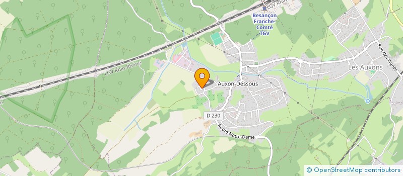 localisation de l'entreprise MONSIEUR JULIEN LAMM  LES AUXONS