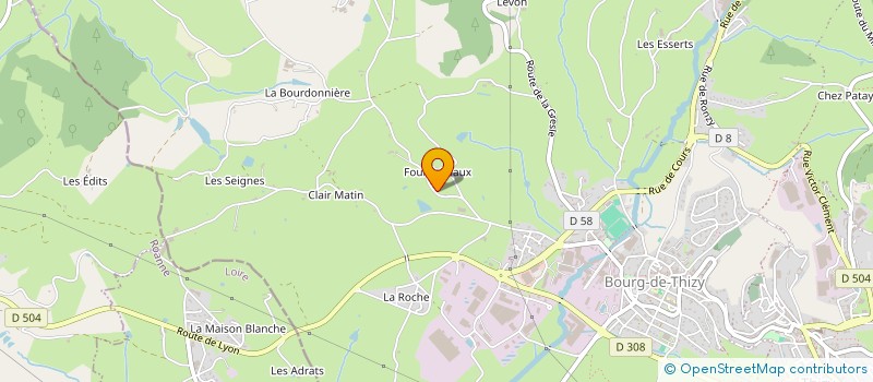 localisation de l'entreprise MONSIEUR JULIEN LAMURE  THIZY-LES-BOURGS