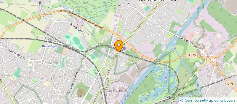 localisation de l'entreprise MONSIEUR JULIEN LANNOY  BRUAY-SUR-L'ESCAUT