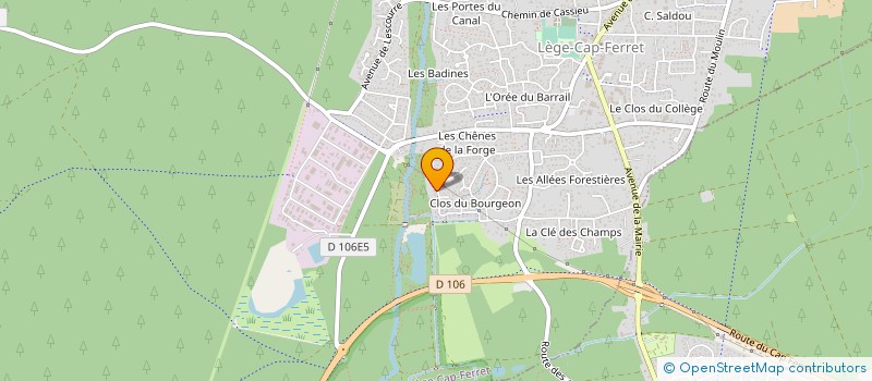 localisation de l'entreprise MONSIEUR JULIEN LAPLACE  LEGE-CAP-FERRET