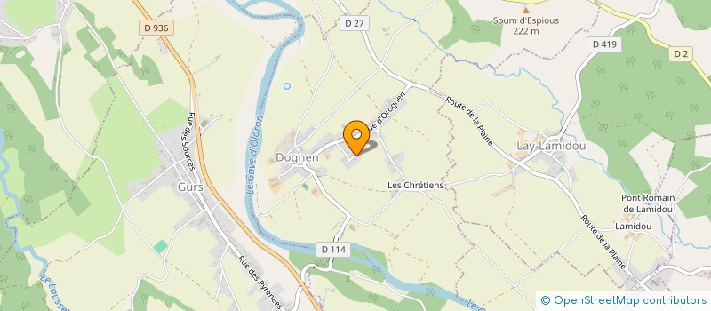 localisation de l'entreprise MONSIEUR JULIEN LAPLACETTE  DOGNEN