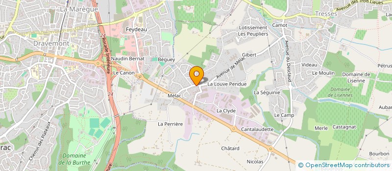 localisation de l'entreprise MONSIEUR JULIEN LARDEAU  TRESSES