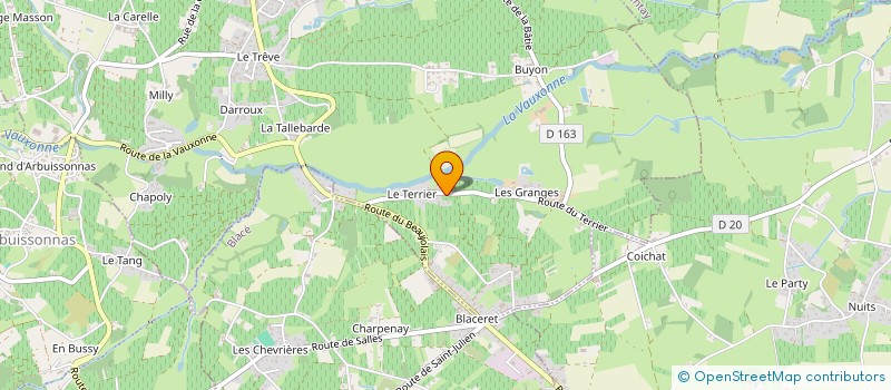 localisation de l'entreprise MONSIEUR JULIEN LARGE  SAINT ETIENNE DES OULLIERES