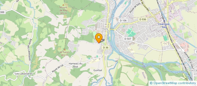 localisation de l'entreprise MONSIEUR JULIEN LARRALDE  BRUGES-CAPBIS-MIFAGET