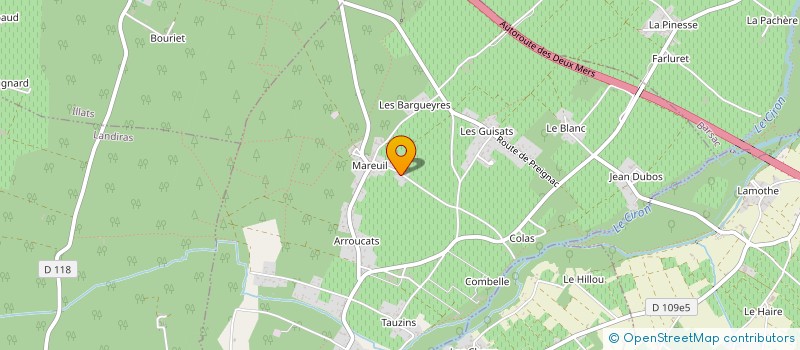 localisation de l'entreprise MONSIEUR JULIEN LASSALLE  PUJOLS-SUR-CIRON