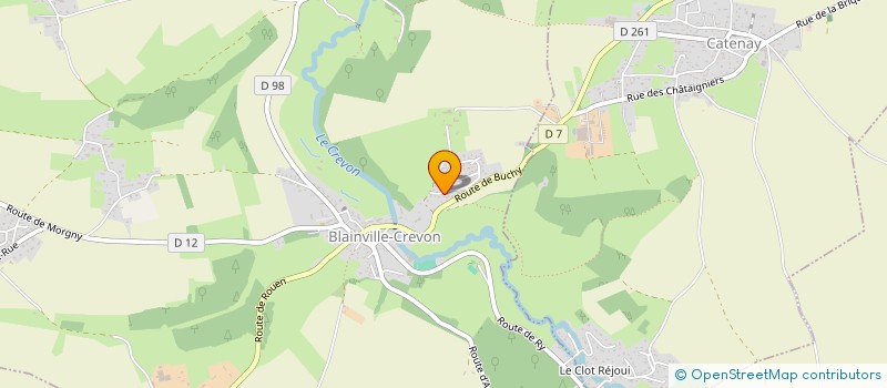 localisation de l'entreprise MONSIEUR JULIEN LATEURTRE à BLAINVILLE-CREVON