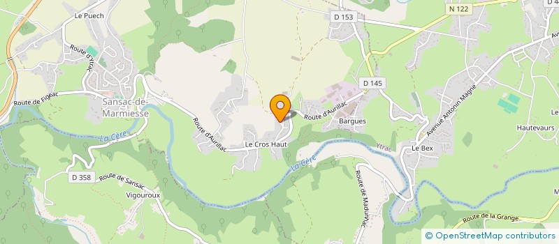 localisation de l'entreprise MONSIEUR JULIEN LAUBIE à SANSAC-DE-MARMIESSE