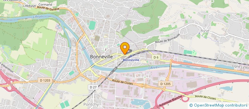 localisation de l'entreprise MONSIEUR JULIEN LAURENT  BONNEVILLE