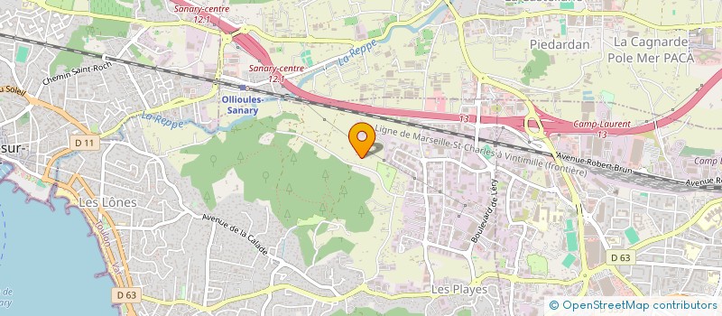 localisation de l'entreprise MONSIEUR JULIEN LAVABRE à SIX-FOURS-LES-PLAGES