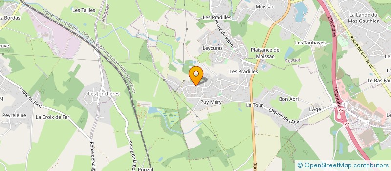 localisation de l'entreprise MONSIEUR JULIEN LAVAUD  LE VIGEN