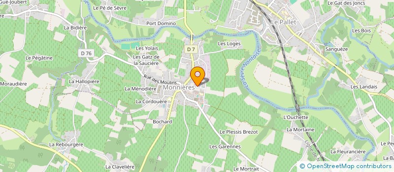 localisation de l'entreprise MONSIEUR JULIEN LAVENANT à MONNIERES