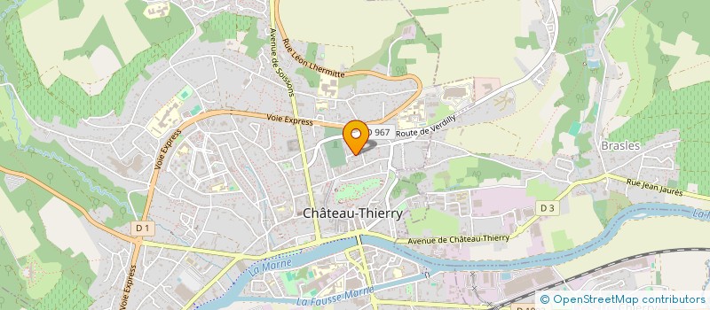 localisation de l'entreprise MONSIEUR JULIEN LAVERGE à CHATEAU-THIERRY