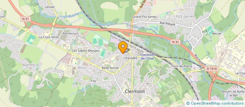 localisation de l'entreprise MONSIEUR JULIEN LAVIOLLE à CLERMONT