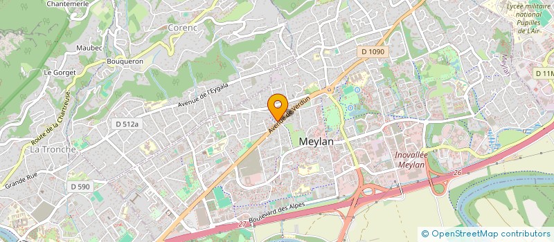 localisation de l'entreprise MONSIEUR JULIEN LAVOCAT à MEYLAN