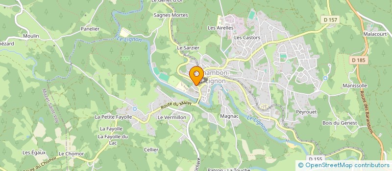 localisation de l'entreprise MONSIEUR JULIEN LE BEL à LE CHAMBON-SUR-LIGNON