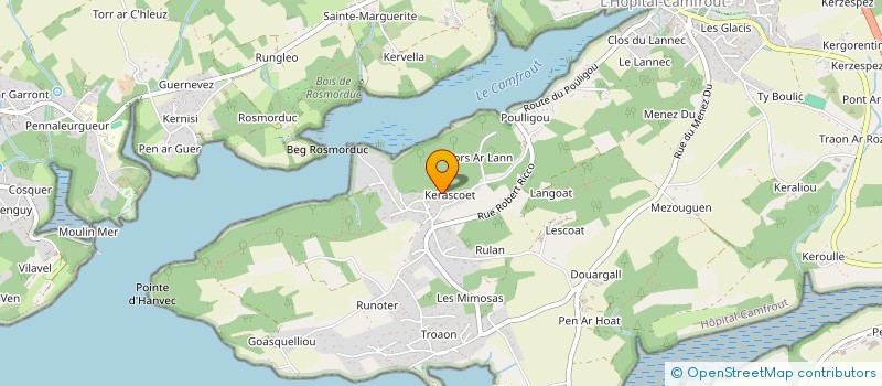 localisation de l'entreprise MONSIEUR JULIEN LE BORGNE  HOPITAL-CAMFROUT