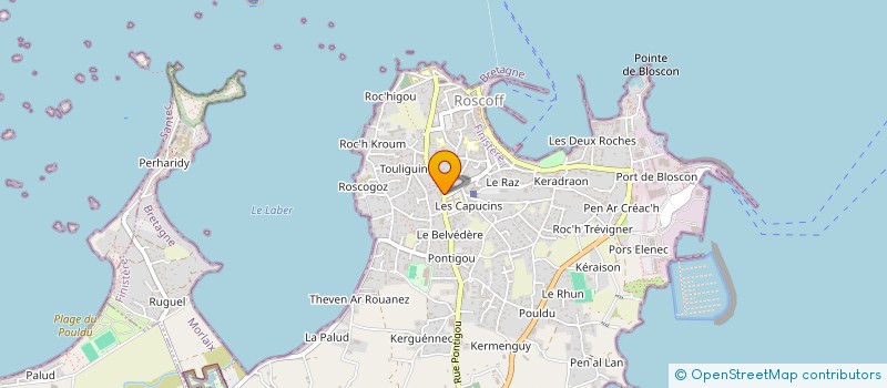 localisation de l'entreprise MONSIEUR JULIEN LE BRENN  ROSCOFF