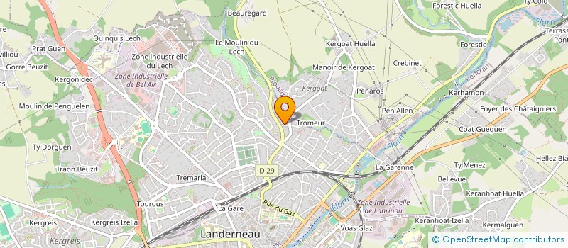 localisation de l'entreprise MONSIEUR JULIEN LE CALLENNEC  LANDERNEAU