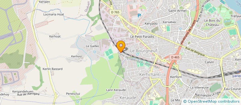 localisation de l'entreprise MONSIEUR JULIEN LE CALVE  QUEVEN