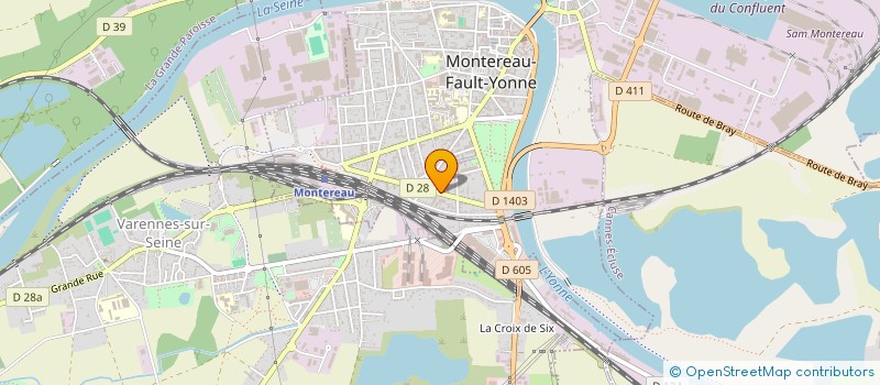 localisation de l'entreprise MONSIEUR JULIEN LE CERF  MONTEREAU-FAULT-YONNE