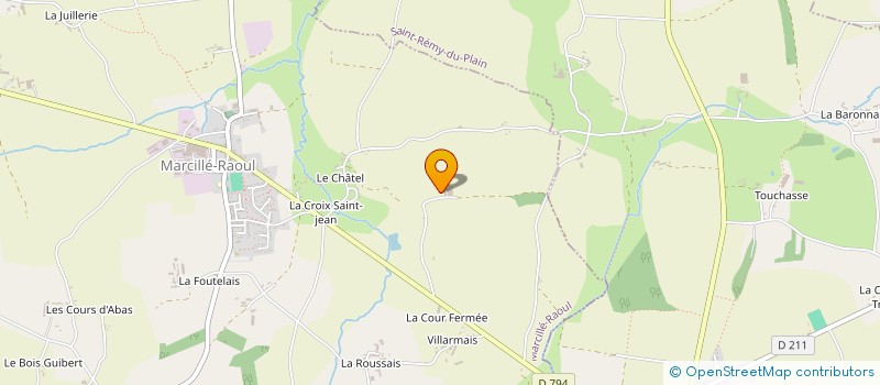 localisation de l'entreprise MONSIEUR JULIEN LE GALLAIS  MARCILLE-RAOUL