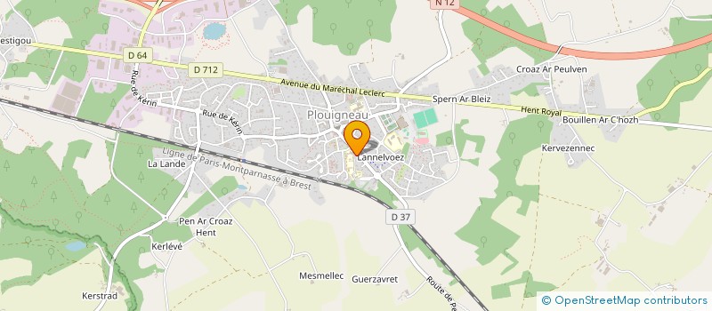 localisation de l'entreprise MONSIEUR JULIEN LE GOAS à PLOUIGNEAU