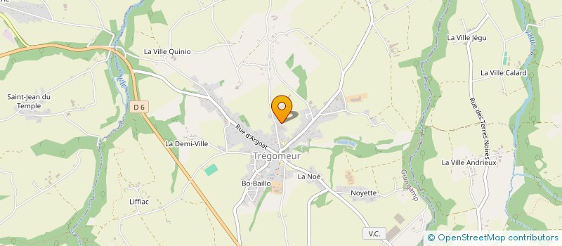 localisation de l'entreprise MONSIEUR JULIEN LE GONIDEC  TREGOMEUR