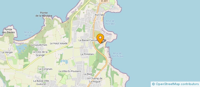 localisation de l'entreprise MONSIEUR JULIEN LE MOUAL  CANCALE