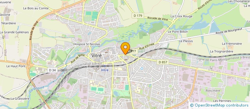 localisation de l'entreprise MONSIEUR JULIEN LE PECHOUX  VITRE